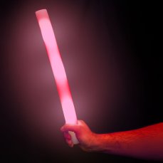 Pěnová tyč s LED světlem, balení 10 kusů, červená 