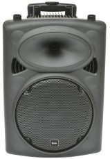QTX QR10PA, mobilní 10" zvukový systém USB/SD//VHF, 150W