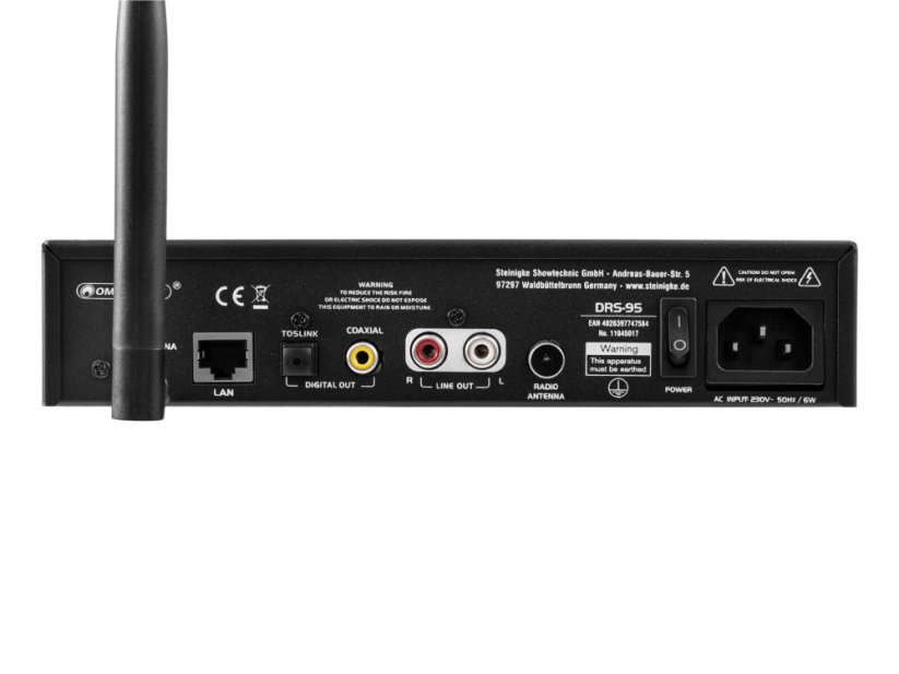 Omnitronic DRS-95, internetové rádio s DAB+ a Bluetooth