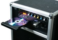 Skytec ST-100, mobilní 8" zvukový systém CD-MP3-SD-USB-2xVHF 100W