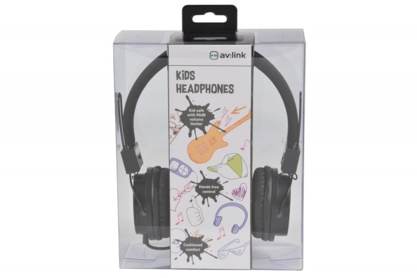 AV:link CH850-BLK, dětská sluchátka s mikrofonem