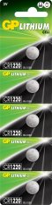 GP baterie CR1220 (DL1220) 3V, 5 ks