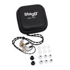 Stagg SPM-PRO TR, 3-driver in-ear sluchátka, transparentní