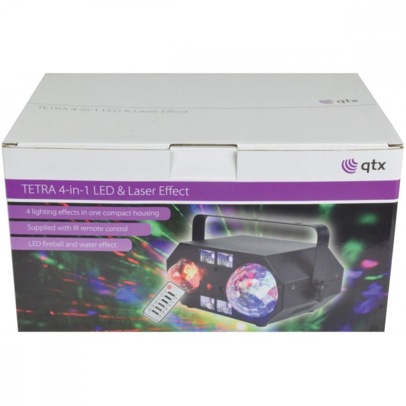 QTX Tetra Světelný efekt 4v1 s DMX ovládáním