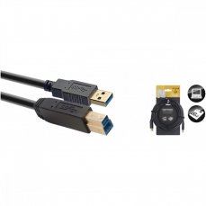 Stagg NCC5U3AU3B, USB kabel/STD A-B 3.0 6m