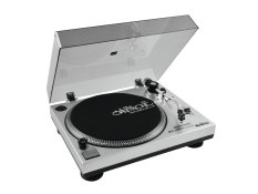 Omnitronic BD-1380 USB, gramofon s řemínkovým pohonem, stříbrný Omnitronic BD-1380 USB, gramofon s řemínkovým pohonem, stříbrný
