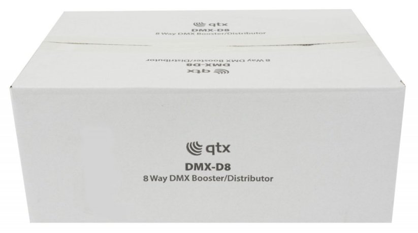 QTX DMX-D8 DMX Booster/Distributor, 8x DMX výstup