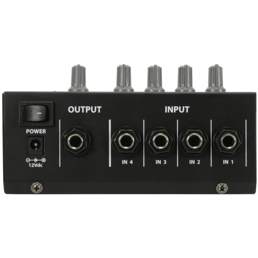 QTX MM41 Kompaktní mikrofonní směšovač, 4 vstupy