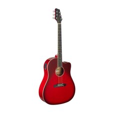 Stagg SA35 DSCE-TR, elektroakustická kytara typu Slope Shoulder Dreadnought
