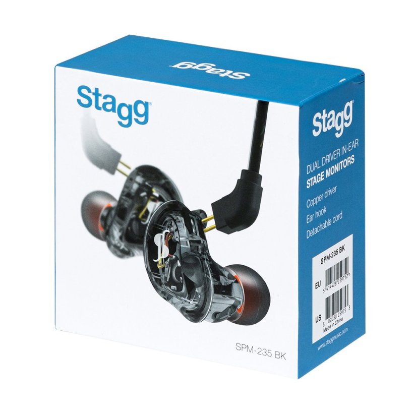 Stagg SPM-235 BK, in-ear sluchátka, černá