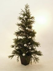 Vánoční dekorační ozdoby, 7 cm, stříbrné, 6 ks Vánoční dekorační ozdoby, 7 cm, stříbrné, 6 ks