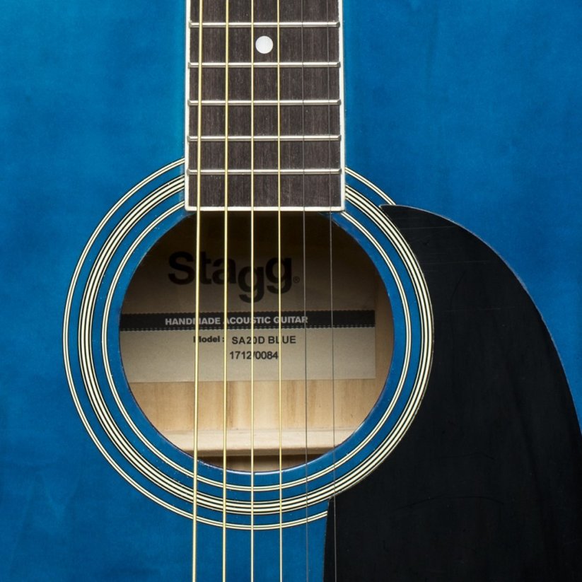 Stagg SA20D BLUE, akustická kytara typu Dreadnought
