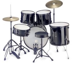 Stagg TIM122B BK, kompletní bicí sada, černá