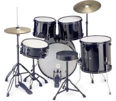 Stagg TIM122B BK, kompletní bicí sada, černá Stagg TIM122B BK, kompletní bicí sada, černá