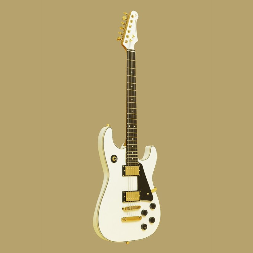 Stagg 30TH LEGACY WH, elektrická kytara, bílá