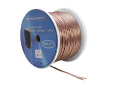 Omnitronic reproduktorový kabel, 2x2,5 mm, transparentní, 100 m cívka