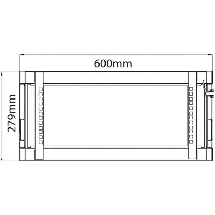 Adastra RC4U600, 19" Racková skříň, 4U, hloubka 600 mm