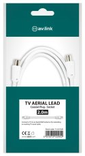 AV:link kabel koaxiální samec - samice, 2m