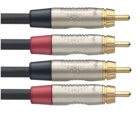 Stagg NTC6CR, kabel dvojitý RCA/RCA, 6m