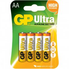 GP Ultra AA baterie, 1.5V alkalické, 4ks