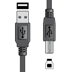 AV:link USB 2.0 typ A zástrčka k typu B zástrčka kabelu 1,5m