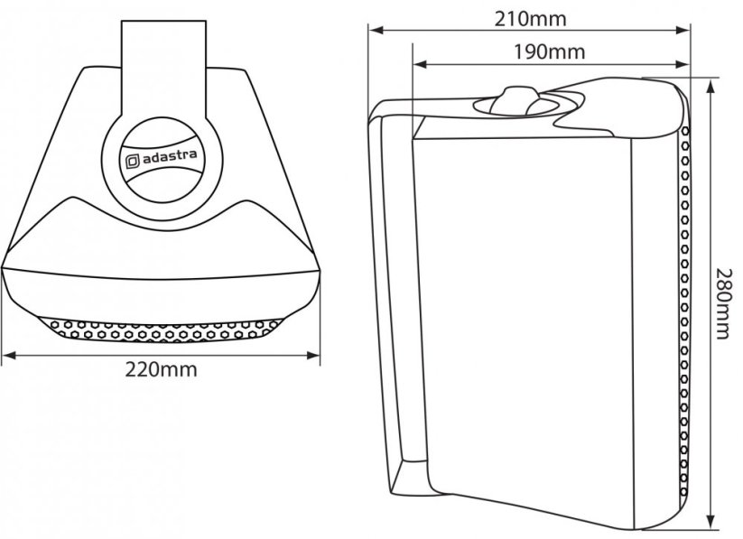 Adastra BC6V-W 100V 6" reproduktor, bílý