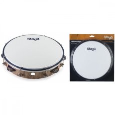 Stagg TAB-110P/WD, laditelná tamburína s blánou, 10" Stagg TAB-110P/WD, laditelná tamburína s blánou, 10"