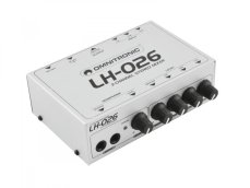 Omnitronic LH-026, mini mixážní pult 3-kanálový stereo Omnitronic LH-026, mini mixážní pult 3-kanálový stereo