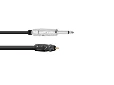 Kabel AC-50 RCA černý - Jack 6,3 mono, 5 m