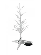 Stromek s LED diodami, výška 40 cm, studená bílá, na baterii