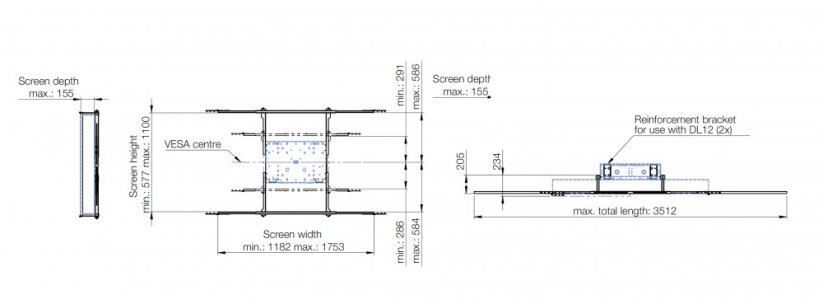 Optoma montážní set s bílými tabulemi pro IFPD 3651RK 65"