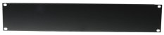 Přední panel zaslepovací 19 " 2HE U profil, černý