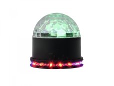 Eurolite LED Half Ball 3x 1W RGB, paprskový efekt Eurolite LED Half Ball 3x 1W RGB, paprskový efekt