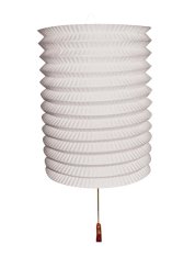 Lampion papírový 28 cm, bílý