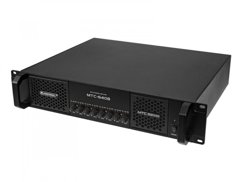 Omnitronic MTC-6408, 8-kanálový PA zesilovač, 6400W