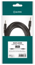 AV:link kabel 1x Jack 3.5mm stereo samec - 1x Jack 3.5mm stereo samec, 6m