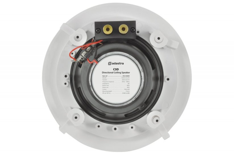 Adastra C6D, 2-pásmový podhledový 6.5" reproduktor, 50W, bílý