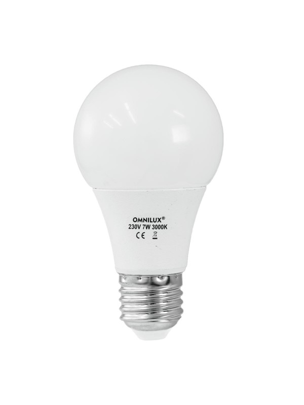 Omnilux LED A19 230V 7W E27 3000K