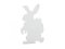 Silueta velikonočního králíka bílá, 60 cm