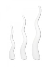Wave designový květináč 150cm, bílý