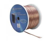 Omnitronic reproduktorový kabel 2x 2,5 mm, transparentní, 100 m, cena/m