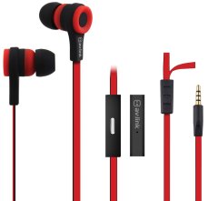 AV:link gumová sluchátka s handsfree, červeno-černá AV:link gumová sluchátka s handsfree, červeno-černá