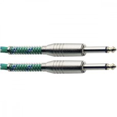 Stagg SGC6VT GR, nástrojový kabel Jack/Jack, 6 m, zelený Stagg SGC6VT GR, nástrojový kabel Jack/Jack, 6 m, zelený