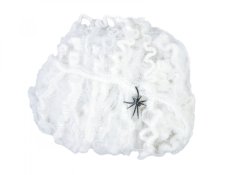 Halloween pavučina, 50 g, UV aktivní bílá