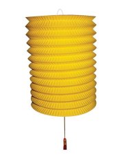 Lampion papírový 28 cm, žlutý