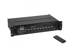 Omnitronic MA-120P, 100V mixážní zesilovač, MP3/USB/SD/BT, 120W Omnitronic MA-120P, 100V mixážní zesilovač, MP3/USB/SD/BT, 120W