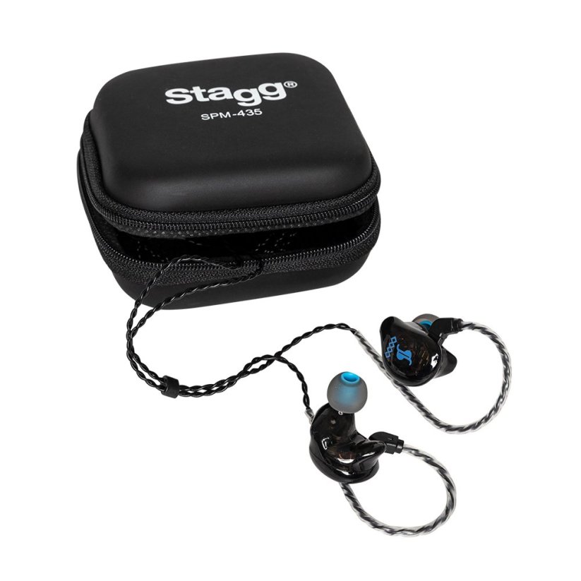 Stagg SPM-435 BK, 4-driver in-ear sluchátka, černá