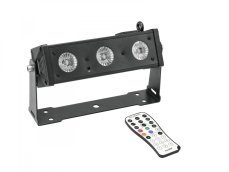 Eurolite LED BAR-3 HCL světelná lišta, 3x 12W RGBWA+UV LED