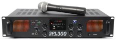 Skytec SPL-300, zesilovač s VHF mikrofonem, MP3, FM - rozbaleno (SK175560)