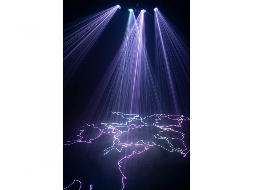 Laserworld EL-900RGB, laserový efekt 4v1, 900 mW, DMX